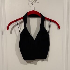 Aritzia Black Crop Top